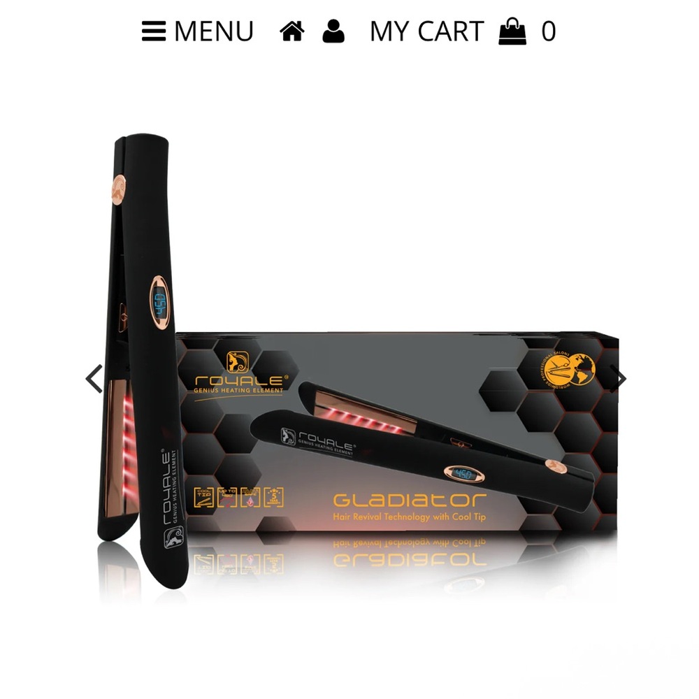 Gladiator Genius Heating Element Hair Revival Technology with Cool Tip